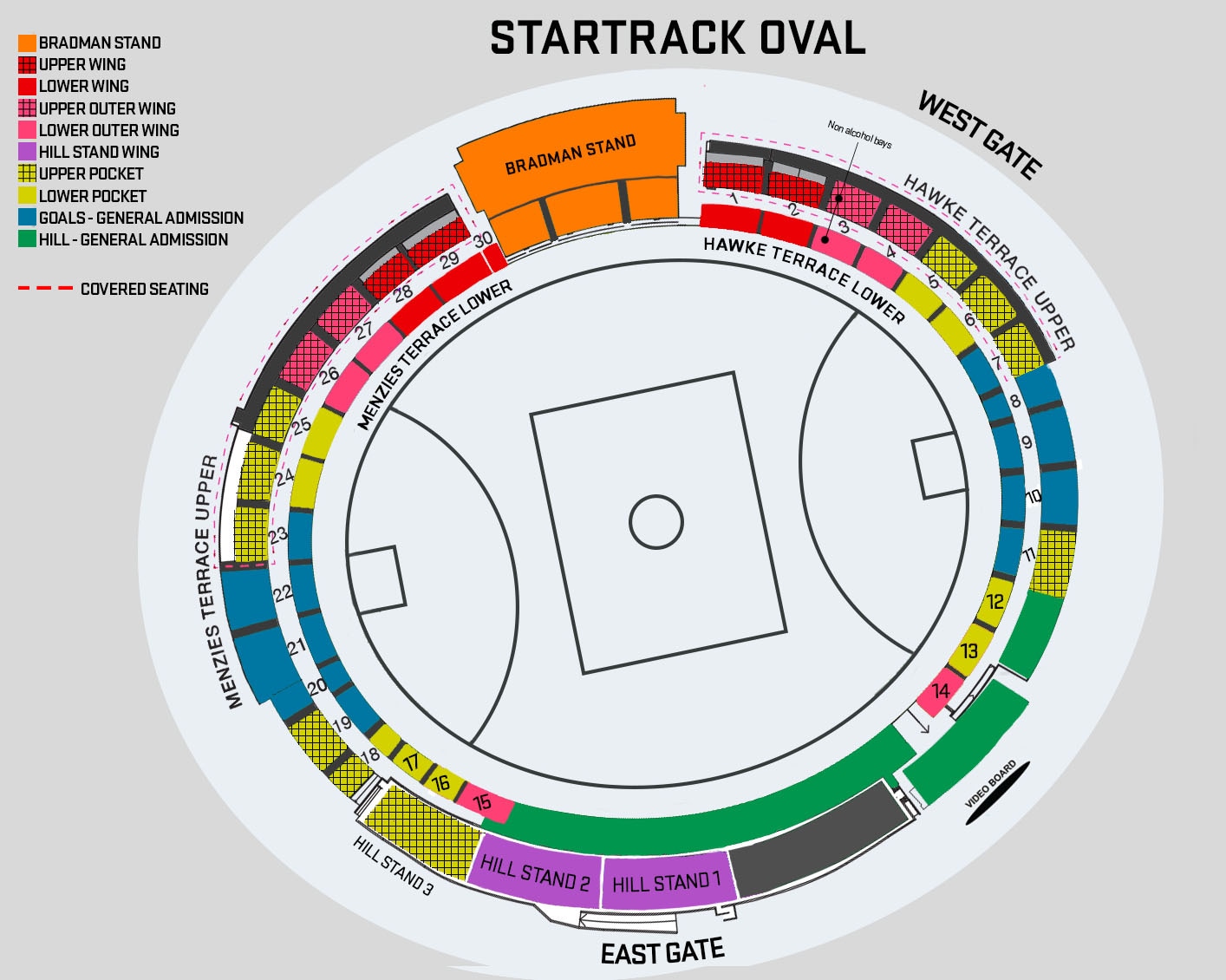 The Oval Cricket Ground Map